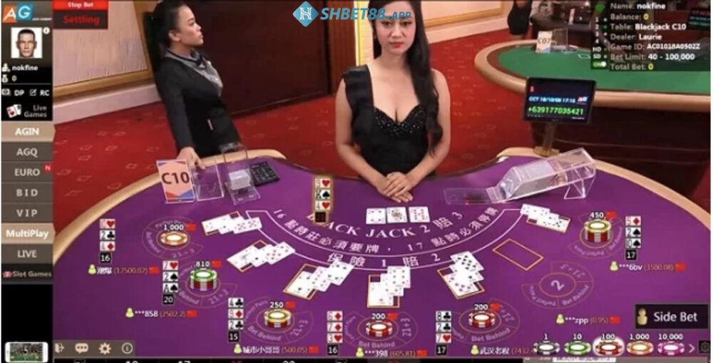 Phòng Bid Baccarat tại sảnh game AG Gaming